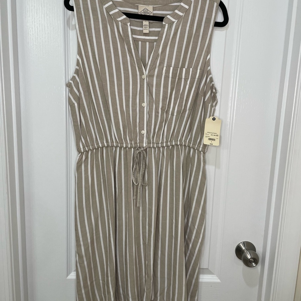 Striped Sleeveless Dress